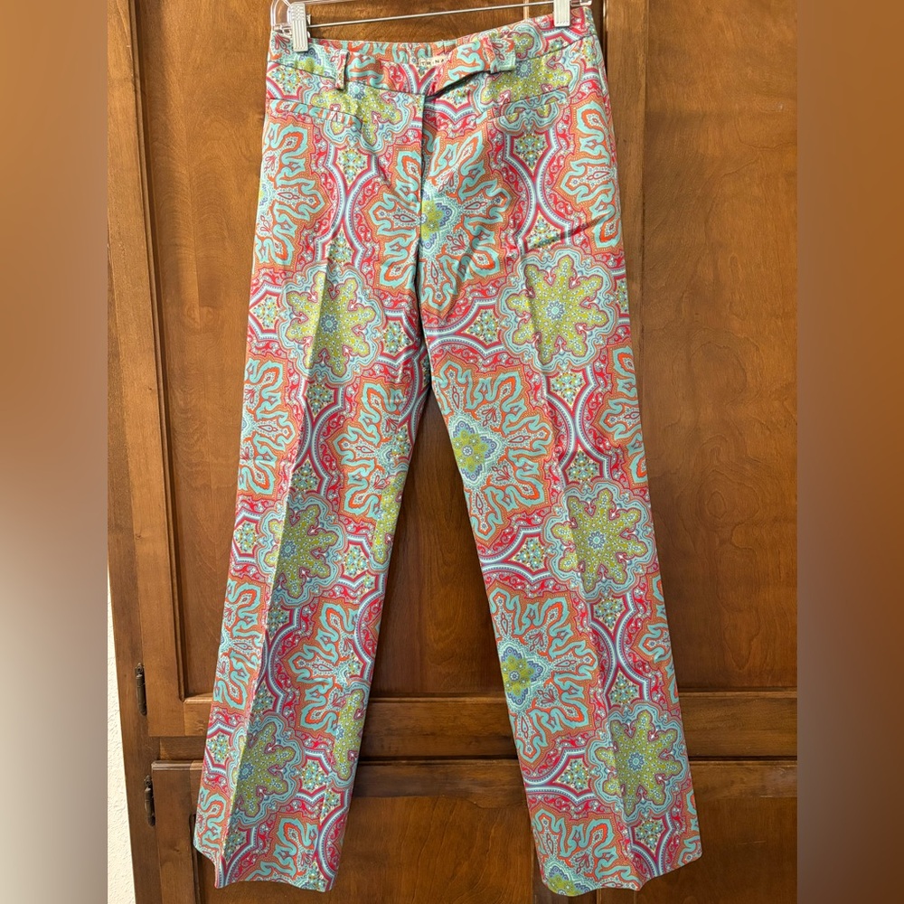 Vintage Trina Turk Patterned Pants